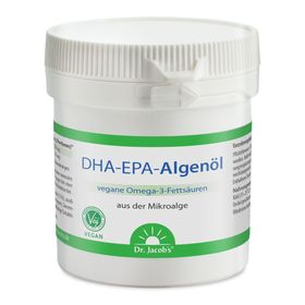 Dr. Jacob's DHA-EPA-Algenöl Kapseln Omega-3-Fettsäuren aus Algen vegan