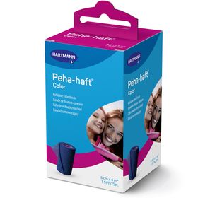 Peha-haft® Color latexfrei Fixierbinde blau 8 cm x 4 m blau