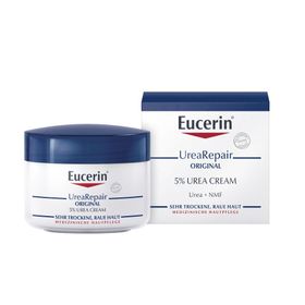 Eucerin UreaRepair Original Creme 5% – Intensive Feuchtigkeit für trockene, raue und schuppige Hautstellen