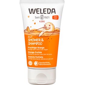 Weleda - 2 in 1 Shower & Shampoo, Fruchtige Orange