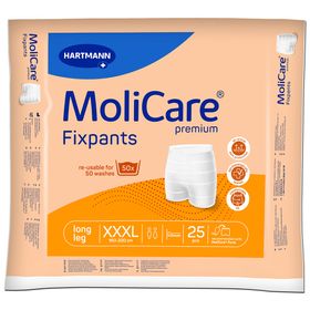 MoliCare Fixpants long leg Gr.XXXL, für einen sicheren Sitz von anatomisch geformten Inkontinenzeinlagen und Inkontinenzvorlagen