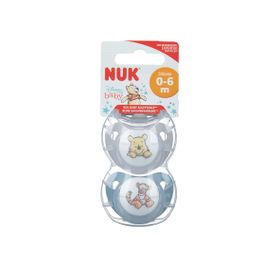 NUK® Trendline Disney Winnie the Pooh Schnuller aus Silikon Größe 0 bis 6 Monate (Farbe/Motiv nicht wählbar)