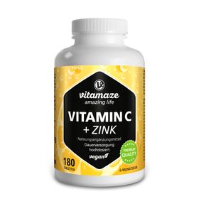 VITAMIN C 1000 mg hochdosiert + Zink vegan