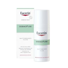 Eucerin® DermoPure Mattierendes Fluid – für unreine, zu Akne neigende Haut & mattiert mit 8-Stunden Anti-Glanz-Effekt + Eucerin Dermopure Reinigungsgel 75ml​ GRATIS