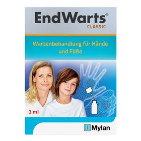 EndWarts CLASSIC: Lösung mit Ameisensäure gegen Warzen und Dornwarzen, Warzenbehandlung für Hände und Füße