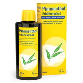 Pinimenthol® Erkältungsbad ab 12 Jahren - mit Eucalyptusöl, Menthol und Campher