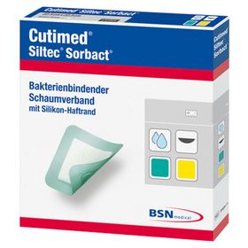 Cutimed® Siltec Sorbact 7 x 10 cm oval