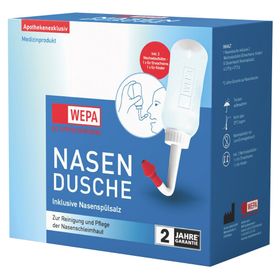 WEPA Nasenspülkanne mit 10 x 2,95 g Nasenspülsalz