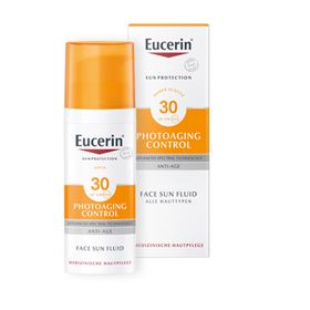 Eucerin® Photoaging Control Face Sun Fluid LSF 30 – hoher Sonnenschutz hilft gegen Photoaging und reduziert Falten sichtbar