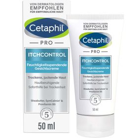 CETAPHIL PRO ItchControl Feuchtigkeitsspendende Gesichtscreme für trockene Haut