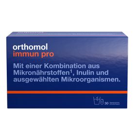 Orthomol Immun pro - für eine intakte Darmflora - Inulin, Mikronährstoffe und ausgewählte Mikroorganismen - Granulat/Kapseln
