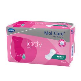 MoliCare Premium lady pad 3 Tropfen, Inkontinenzeinlage für Frauen bei Blasenschwäche, Aloe Vera