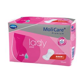 MoliCare Premium lady pad 4 Tropfen, Inkontinenzeinlage für Frauen bei Blasenschwäche, Aloe Vera