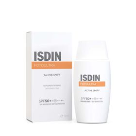 ISDIN Fotoultra Active unify Fusion Fluid LSF 50+ Sonnencreme bei Pigmentflecken