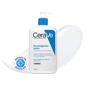 CeraVe Feuchtigkeitslotion: Körperlotion für trockene bis sehr trockene Haut für Gesicht und Körper