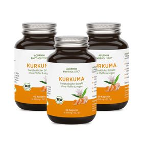 Phytholstic BIO Kurkuma Kapseln, 15.000mg Kurkuma Pulver