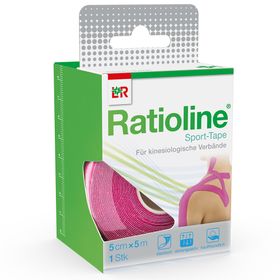 RatiolineÍ Sport Tape 5 cm x 5 m pink