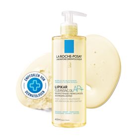 La Roche Posay Lipikar Dusch- und Badeöl AP+ Rückfettendes Duschgel - Badeöl für juckende, trockene und empfindliche Haut