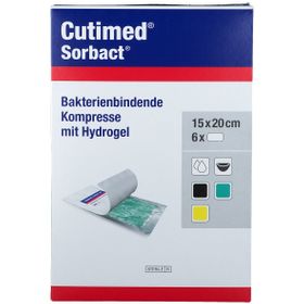 Cutimed® Sorbact® Gel Kompressen 15 x 20 cm