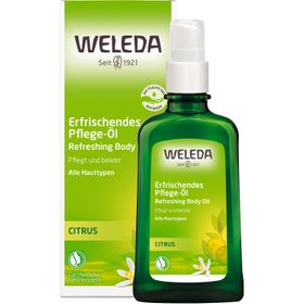 Weleda Körperöl Citrus - erfrischendes Pflegeöl pflegt & zieht schnell ein, feuchtigkeitsspendend