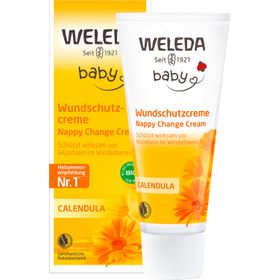 Weleda Baby Wundschutzcreme Calendula  - pflegt & schützt Babyhaut vor Wundsein im Windelbereich