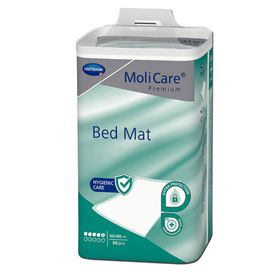 MoliCare Premium Bed Mat 5 Tropfen 60x60 cm Bettschutzeinlage mit flüssigkeitsundurchlässiger Folienrückseite