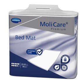 MoliCare Premium Bed Mat 9 Tropfen 40x60 cm Bettschutzeinlage mit flüssigkeitsundurchlässiger Folienrückseite
