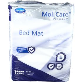 MoliCare Premium Bed Mat 9 Tropfen 60x60 cm Bettschutzeinlage mit flüssigkeitsundurchlässiger Folienrückseite