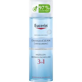 Eucerin DermatoClean [HYALURON] Mizellen-Reinigungsfluid 3 in 1 – milde & gründliche Gesichtsreinigung