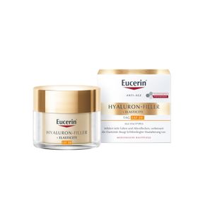Eucerin® HYALURON-FILLER + ELASTICITY Tagespflege LSF 30 – Gesichtscreme zur Minderung tiefer Falten – Anti-Aging Creme gegen Altersflecken