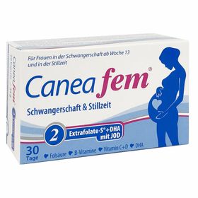 Caneafem® 2 Extrafolate-S + DHA + Jod Kapseln - Schwangerschaft & Stillzeit