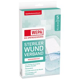 WEPA Wundverband wasserdicht 15 x 8 cm steril