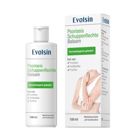 Evolsin® Psoriasis Schuppenflechte Balsam 100ml - Schuppenflechte Salbe gegen Juckreiz und zur Beruhigung gereizter Haut-  OHNE KORTISON - patentierte Wirkweise