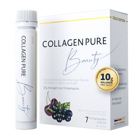 COLLAGEN PURE Beauty 10 g Gold Trinkampullen hochdosiert