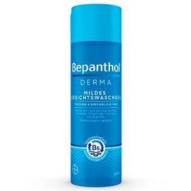 Bepanthol® DERMA Mildes Gesichtswaschgel, mildes Gesichtswaschgel für empfindliche und trockene Haut, dermatologisch getesteter Feuchtigkeitsspender mit Dexpanthenol