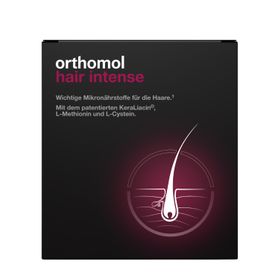 Orthomol Hair Intense - Mikronährstoffe für schönes Haar - mit Biotin, Kupfer, Zink und dem patentierten KeraLiacin - Kapseln