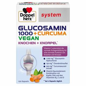 Doppelherz system GLUCOSAMIN 1000 + CURCUMA VEGAN