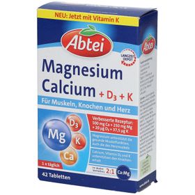 Abtei Magnesium Caclium + D3 + K