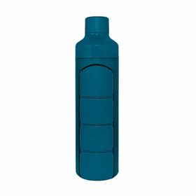 YOS Bottle mit Tabletten-Spender 1 Tag blau