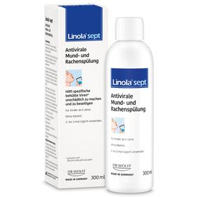 Linola® sept Antivirale Mund- und Rachenspülung - Mundspülung zum Gurgeln und Spülen