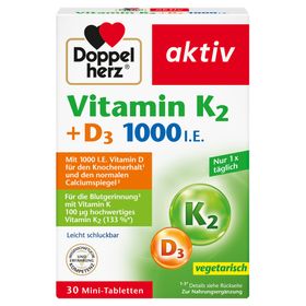 Doppelherz® aktiv Vitamin K2 + D3 1000 I.E.