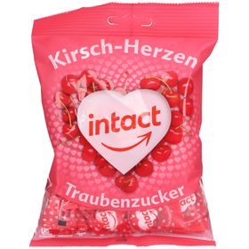 intact Traubenzucker Beutel Kirsch-Herzen