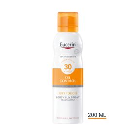 Eucerin® Oil Control Dry Touch Spray LSF 30 – Sonnenschutzspray, auch für empfindliche und zu Akne neigende Haut