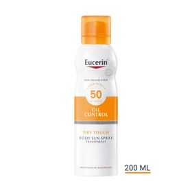 Eucerin® Oil Control Dry Touch Spray LSF 50 – Sonnenschutzspray, auch für empfindliche und zu Akne neigende Haut