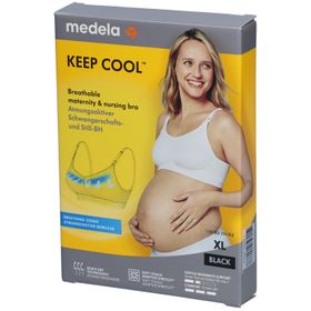 medela Keep Cool™ Schwangerschafts- und Still-BH schwarz, Gr. XL