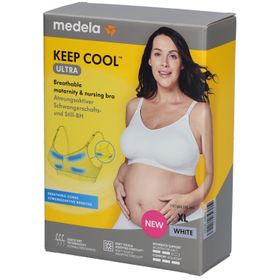 medela Keep Cool™ Ultra Komfort Schwangerschafts- und Still-BH weiß, Gr. XL