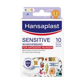 Hansaplast Sensitive Kids Wundverband XL, 6 cm x 7 cm