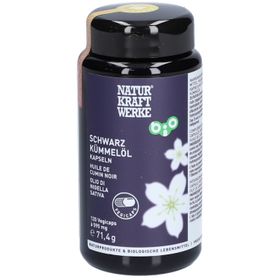 NATURKRAFTWERKE® SCHWARZKÜMMELÖL Vegicaps Bio/kbA