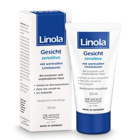 Linola Gesicht sensitive - Gesichtscreme für trockene und empfindliche Haut
