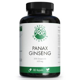 GREEN NATURALS Panax Ginseng hochdosiert vegan